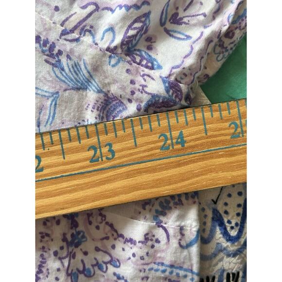 Chicos Tunic Button Down Shirt Paisley Long Sleeve Loose Fit Casual Top 3 XL - Picture 2 of 8